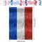 2 Pack 4th of July Party Supplies,3.28 Ft x 6.56 Ft 4th of July Tinsel Backdrop,Blue Silver Red Color Fringe Curtains Streamer Backdrop,4th of July Photo Backdrop Party Decorations